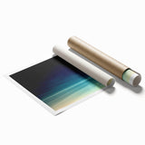 Dynamic Motion Abstract Wall Art – Modern Blue & Cream Landscape