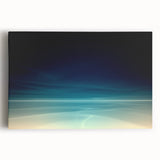 Dynamic Motion Abstract Wall Art – Modern Blue & Cream Landscape