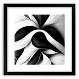 Black and White Office Wall Art – Modern Abstract Corporate Design