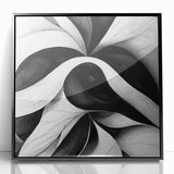 Black and White Office Wall Art – Modern Abstract Corporate Design