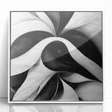 Black and White Office Wall Art – Modern Abstract Corporate Design