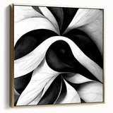 Black and White Office Wall Art – Modern Abstract Corporate Design