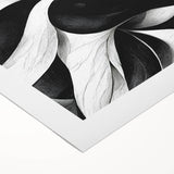 Black and White Office Wall Art – Modern Abstract Corporate Design