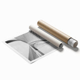 Rolled print of a large floral design in soft pastel colors, suitable for classy bathroom or large living room wall art.