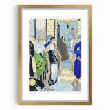 Elegant Art Deco Wall Art – Chic 1920s Fashion Scene in Stylish Colors