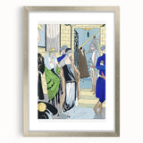 Elegant Art Deco Wall Art – Chic 1920s Fashion Scene in Stylish Colors