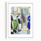Elegant Art Deco Wall Art – Chic 1920s Fashion Scene in Stylish Colors