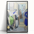 Elegant Art Deco Wall Art – Chic 1920s Fashion Scene in Stylish Colors