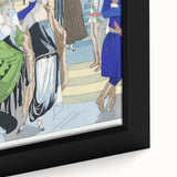 Elegant Art Deco Wall Art – Chic 1920s Fashion Scene in Stylish Colors