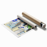 Elegant Art Deco Wall Art – Chic 1920s Fashion Scene in Stylish Colors