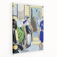 Elegant Art Deco Wall Art – Chic 1920s Fashion Scene in Stylish Colors
