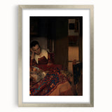 Classic Baroque Art - A Maid Asleep Wall Art Print