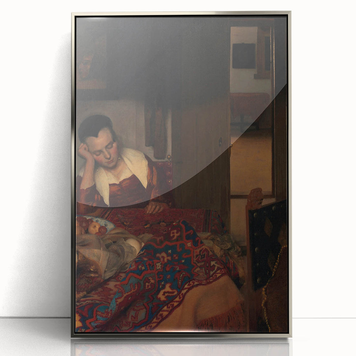 Classic Baroque Art - A Maid Asleep Wall Art Print