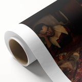 Classic Baroque Art - A Maid Asleep Wall Art Print