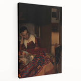 Classic Baroque Art - A Maid Asleep Wall Art Print