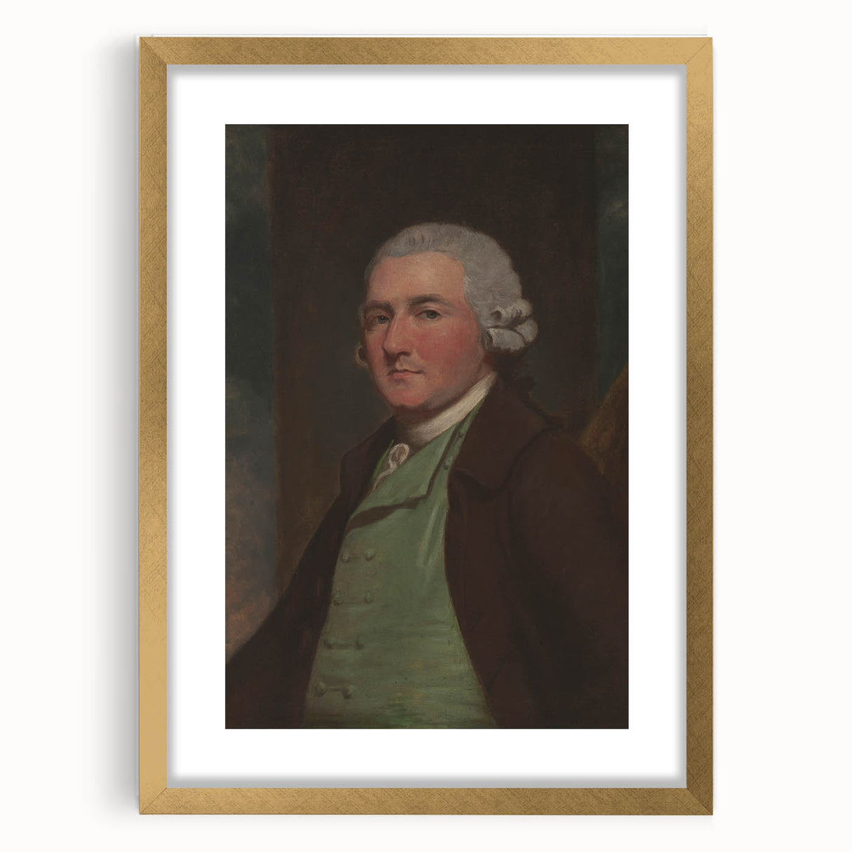 Neoclassical Art Prints: Rosa Gallica Agatha - Pierre Redouté Masterpiece
