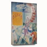Vibrant Cubism Wall Art - Geometric Abstract Art with Bold Colors