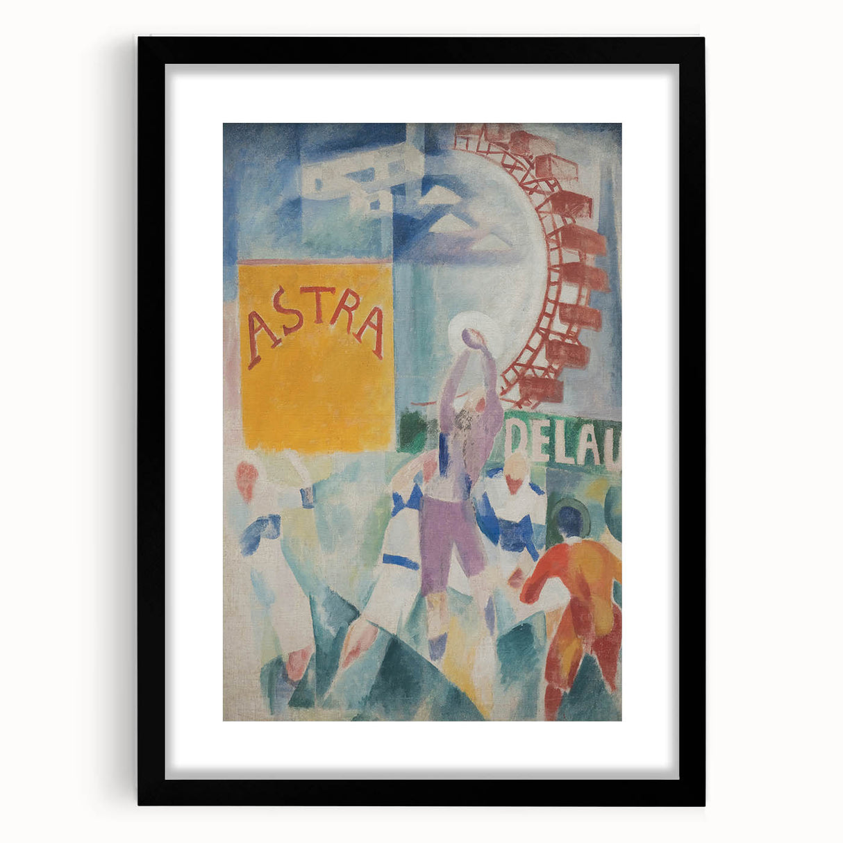 Vibrant Cubism Wall Art - Geometric Abstract Art with Bold Colors