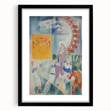 Vibrant Cubism Wall Art - Geometric Abstract Art with Bold Colors