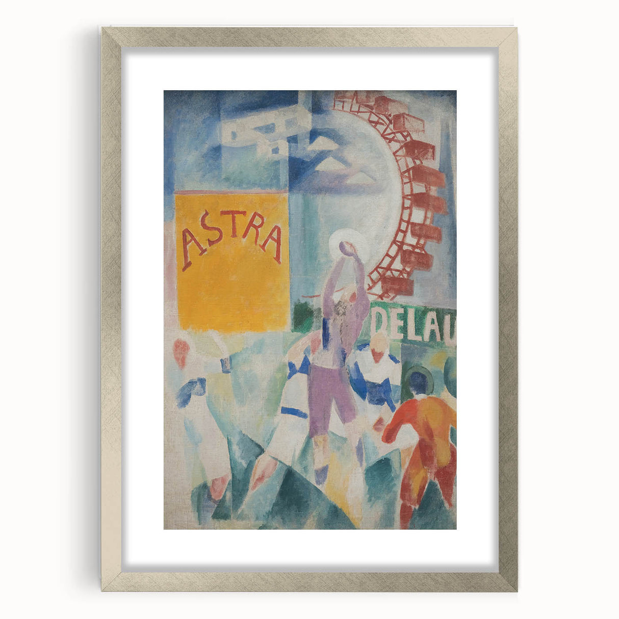 Vibrant Cubism Wall Art - Geometric Abstract Art with Bold Colors