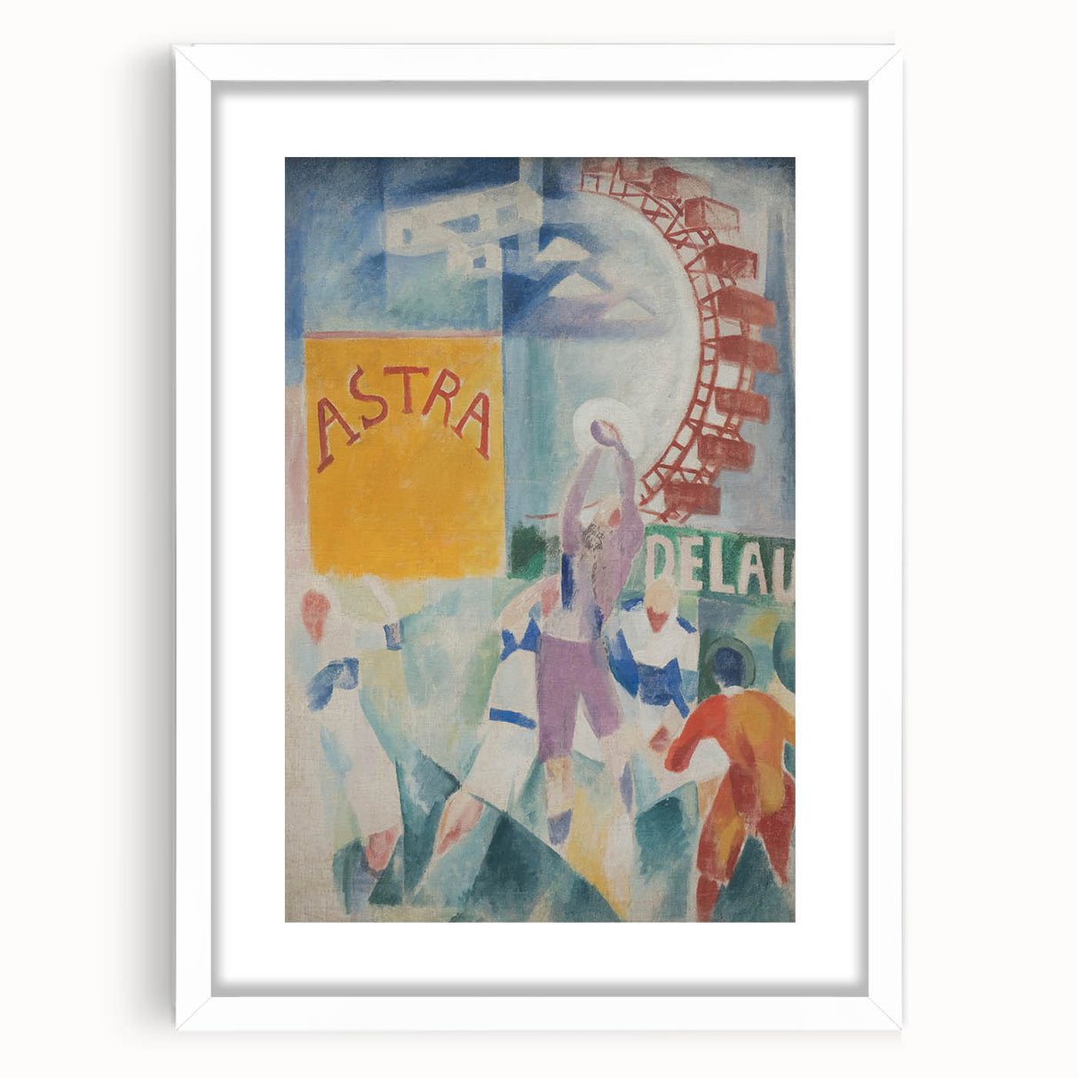 Vibrant Cubism Wall Art - Geometric Abstract Art with Bold Colors