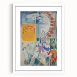 Vibrant Cubism Wall Art - Geometric Abstract Art with Bold Colors