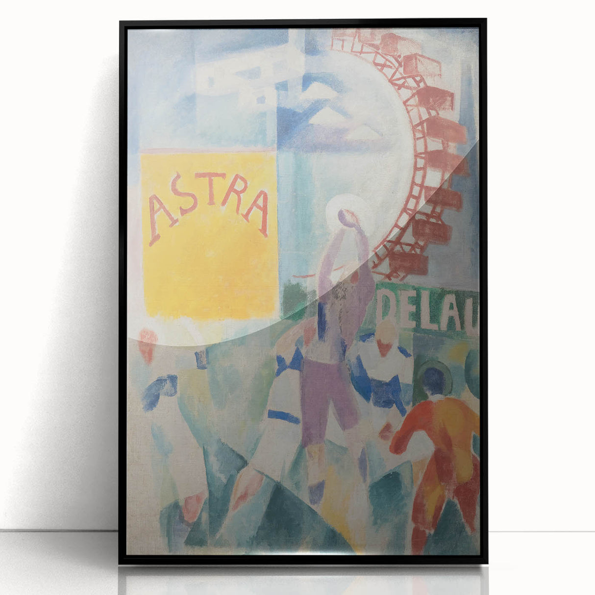 Vibrant Cubism Wall Art - Geometric Abstract Art with Bold Colors