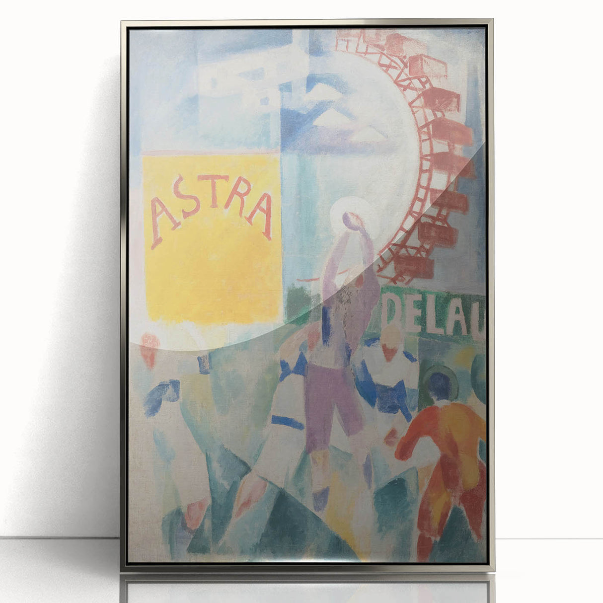Vibrant Cubism Wall Art - Geometric Abstract Art with Bold Colors