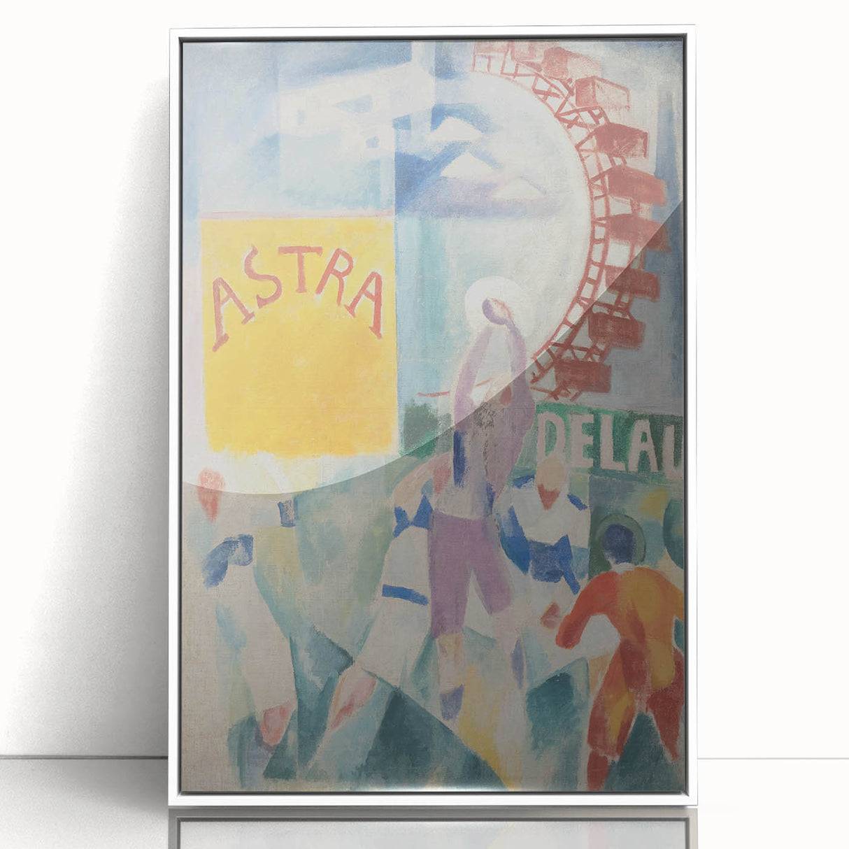 Vibrant Cubism Wall Art - Geometric Abstract Art with Bold Colors
