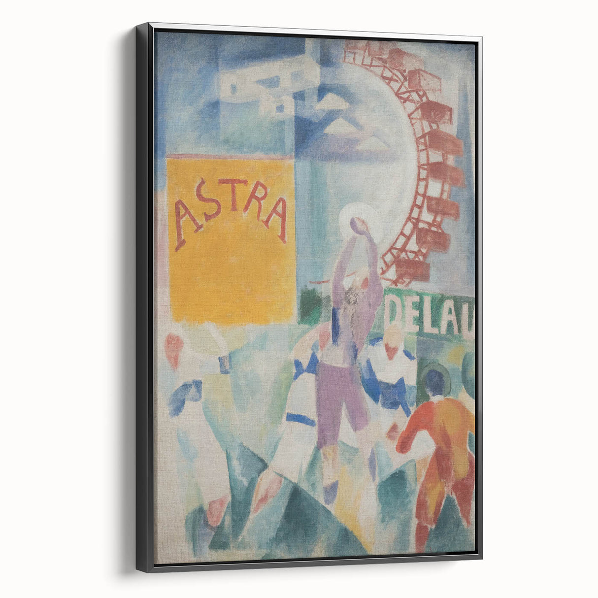 Vibrant Cubism Wall Art - Geometric Abstract Art with Bold Colors