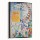 Vibrant Cubism Wall Art - Geometric Abstract Art with Bold Colors