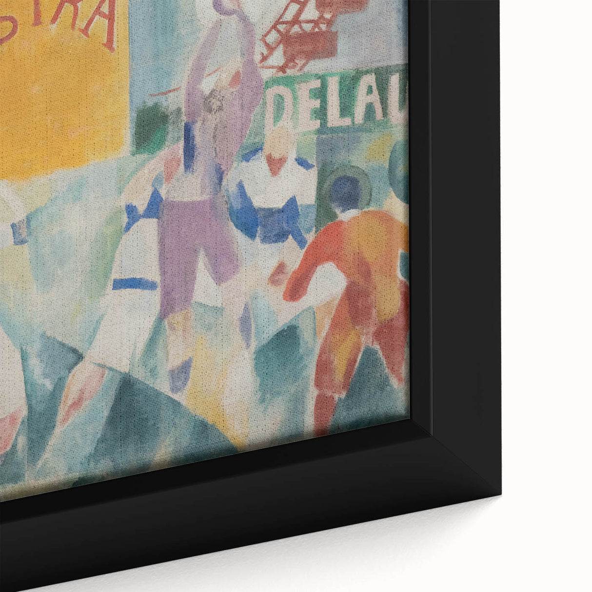 Vibrant Cubism Wall Art - Geometric Abstract Art with Bold Colors