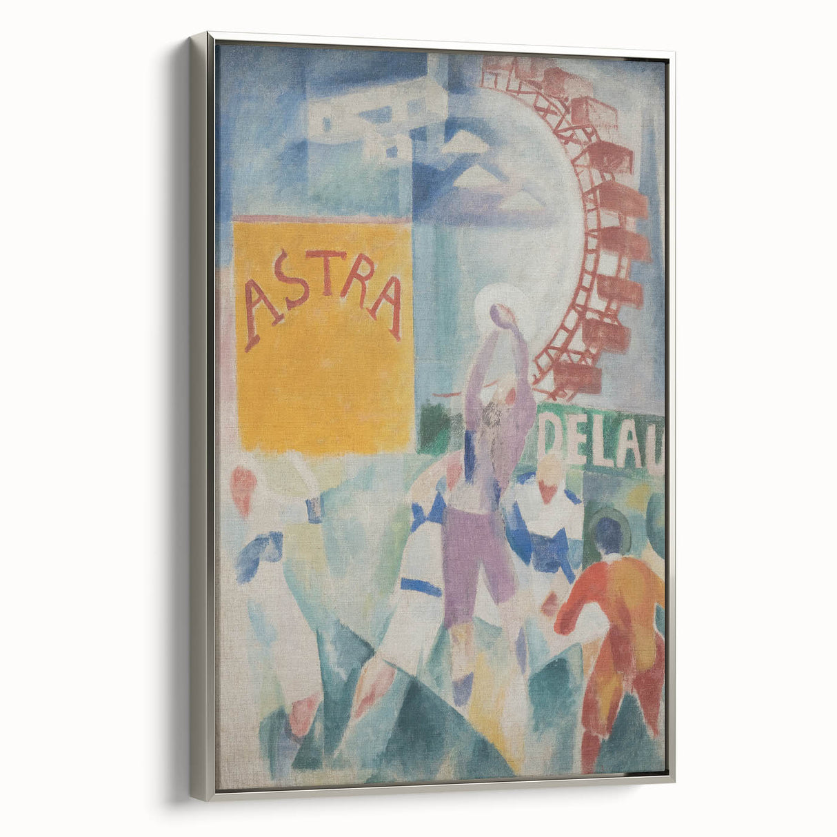 Vibrant Cubism Wall Art - Geometric Abstract Art with Bold Colors