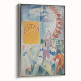 Vibrant Cubism Wall Art - Geometric Abstract Art with Bold Colors