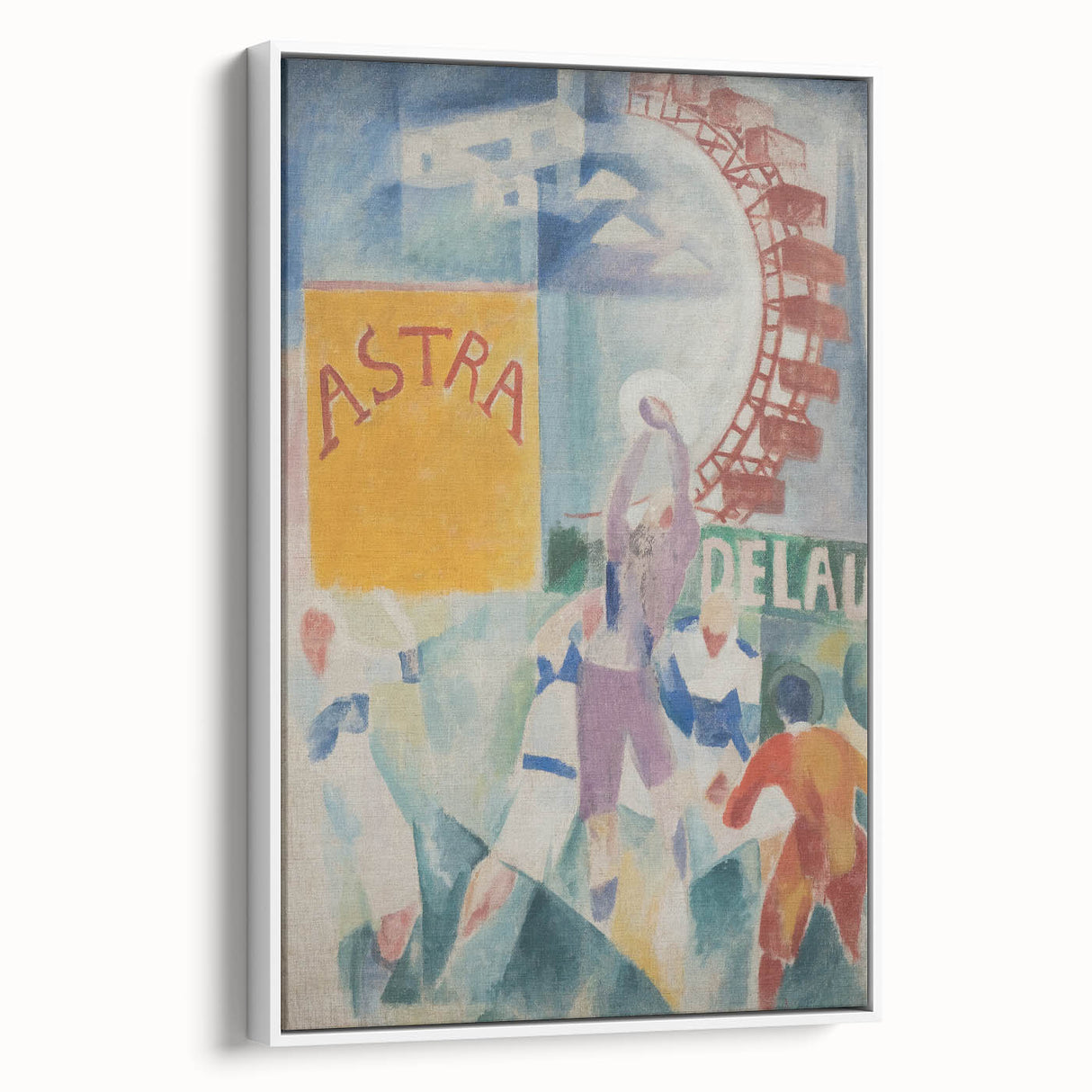 Vibrant Cubism Wall Art - Geometric Abstract Art with Bold Colors