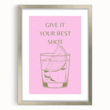 Textured abstract art print in neutral tones on a framed silver mat, suitable for bedroom ambiance.