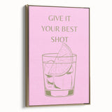 Framed canvas wall art featuring a vintage black and gold landscape painting, ideal for bedroom decor.