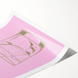 Extra large wall art of line art flowers in black on white, rolled print, suitable for large living room spaces.