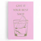 Black and white stretched canvas featuring assorted kitchen items, ideal for kitchen wall art.