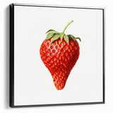 Black and white framed canvas depicting an assortment of fruits, ideal for vintage bedroom decor.