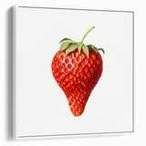 Extra large vintage poster art on framed canvas featuring colorful fruits against a black background.