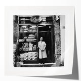 Extra large rolled print featuring a colorful floral pattern, ideal for art wall dining room decor.