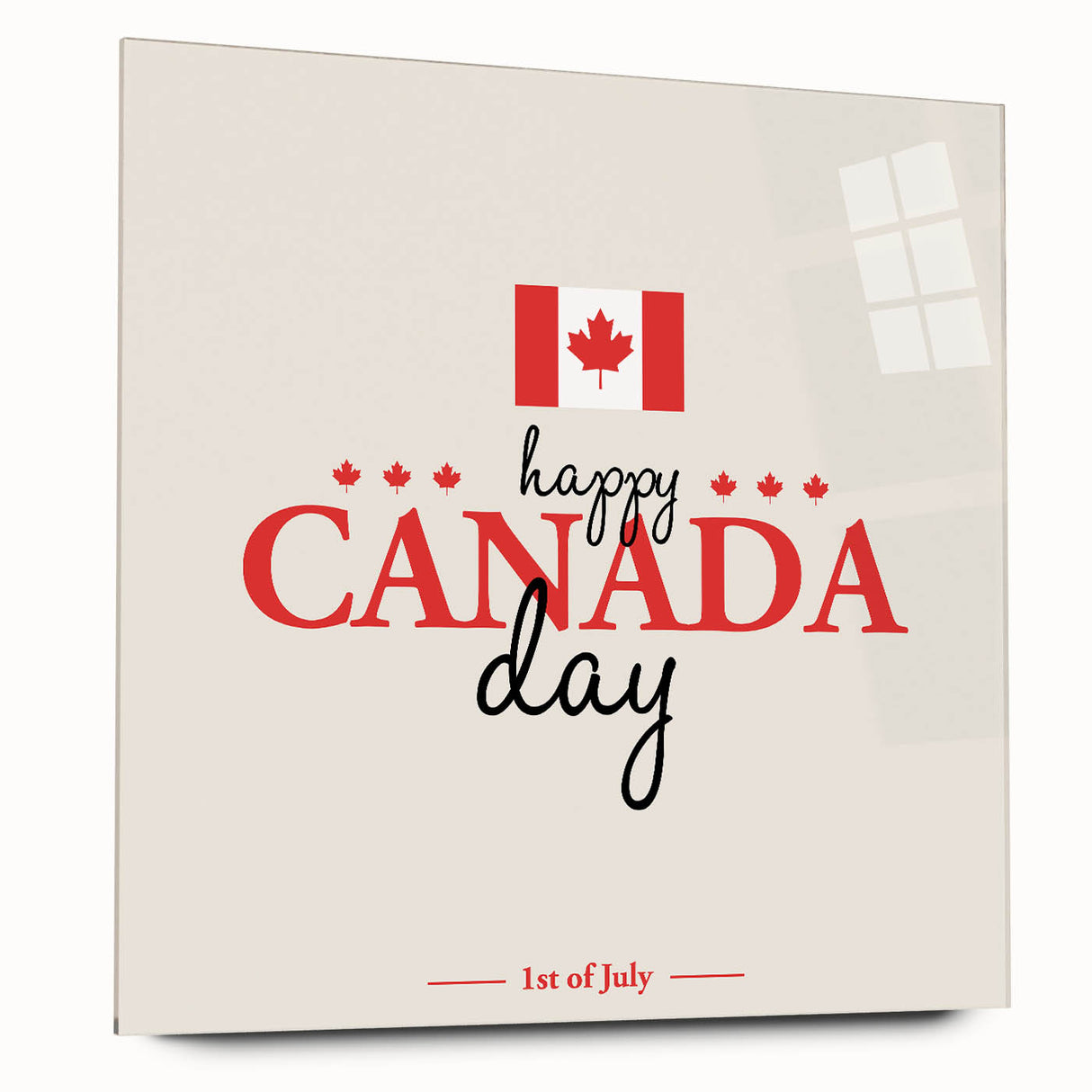 Happy Canada Day Wall Art - Canadian Flag Wall Art & Maple Leaf Wall Art