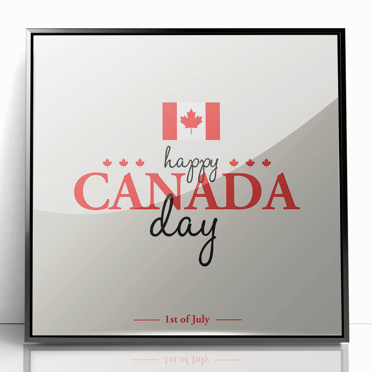 Happy Canada Day Wall Art - Canadian Flag Wall Art & Maple Leaf Wall Art