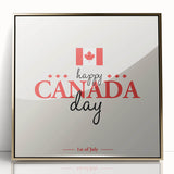 Happy Canada Day Wall Art - Canadian Flag Wall Art & Maple Leaf Wall Art