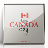 Happy Canada Day Wall Art - Canadian Flag Wall Art & Maple Leaf Wall Art
