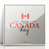 Happy Canada Day Wall Art - Canadian Flag Wall Art & Maple Leaf Wall Art