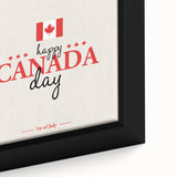 Happy Canada Day Wall Art - Canadian Flag Wall Art & Maple Leaf Wall Art