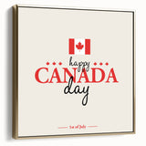 Happy Canada Day Wall Art - Canadian Flag Wall Art & Maple Leaf Wall Art