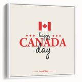 Happy Canada Day Wall Art - Canadian Flag Wall Art & Maple Leaf Wall Art